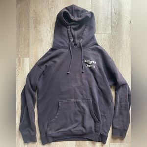 Kanvas Katin Men’s medium black sweatshirt. With iconic logo on back.